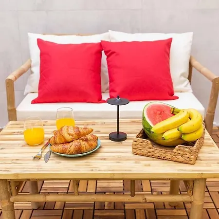 Apartment Plaza Merced I Ac I Terrasse *